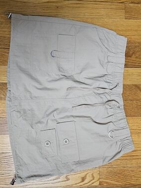 NWT Love Tree Women's Cargo Skirt in Light Khaki In Size L